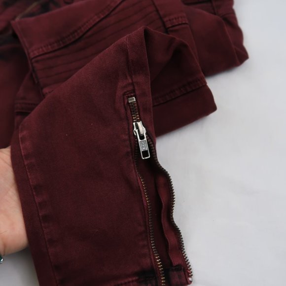 TOPSHOP MAROON JEANS - Picture 6 of 9
